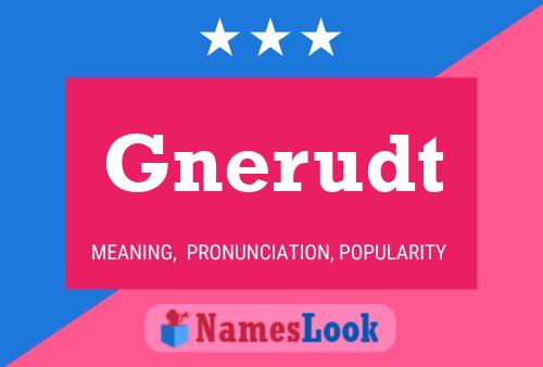 Gnerudt Name Poster