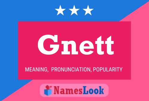 Gnett Name Poster