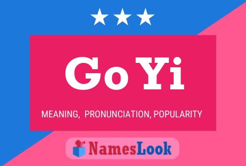 Go Yi Name Poster