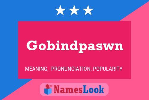 Gobindpaswn Name Poster