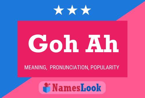 Goh Ah Name Poster