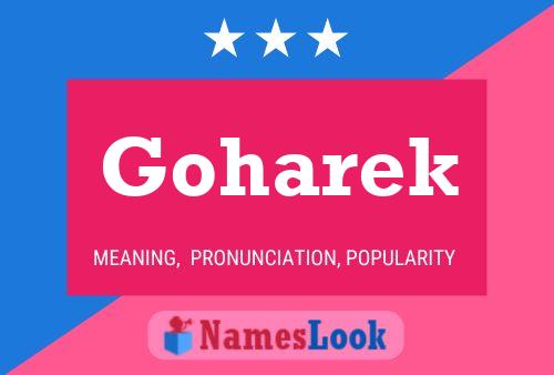 Goharek Name Poster