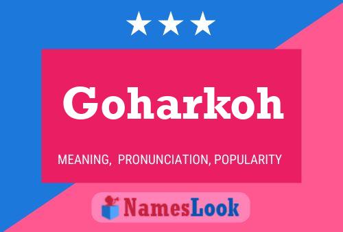 Goharkoh Name Poster