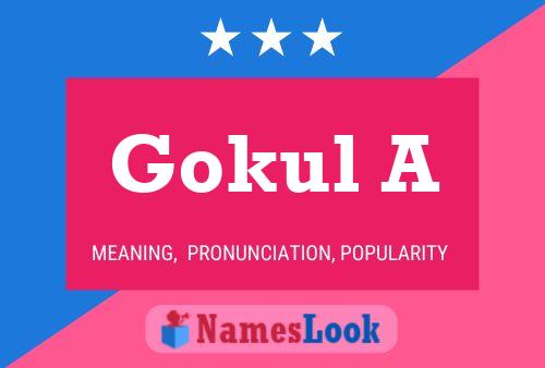 Gokul A Name Poster