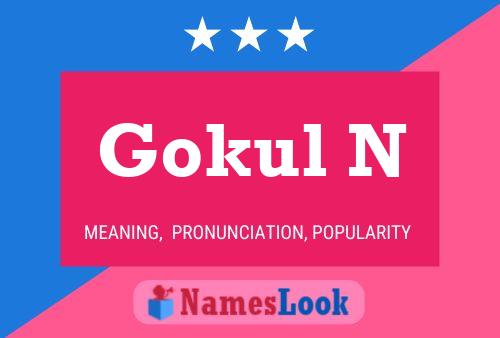 Gokul N Name Poster