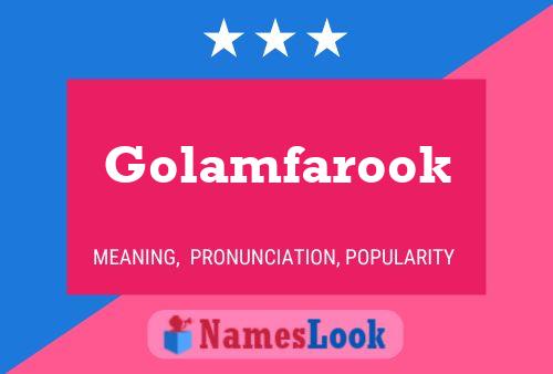 Golamfarook Name Poster