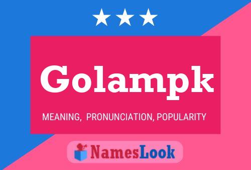 Golampk Name Poster