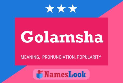 Golamsha Name Poster