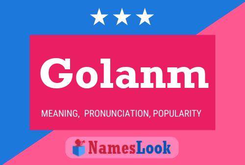 Golanm Name Poster