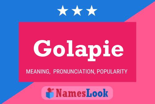 Golapie Name Poster