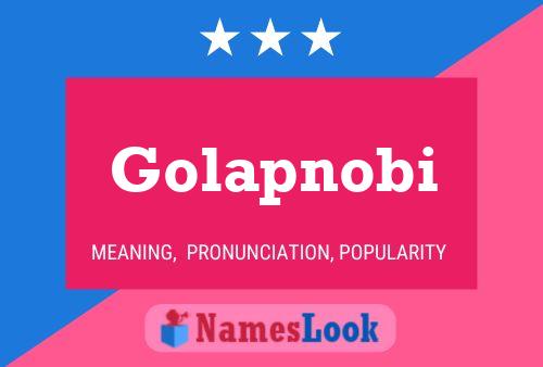 Golapnobi Name Poster