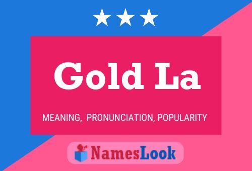 Gold La Name Poster