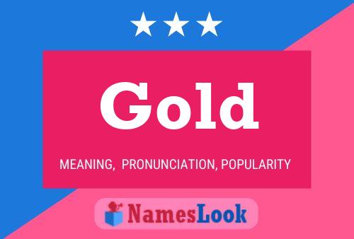 Gold Name Poster