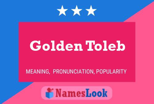 Golden Toleb Name Poster