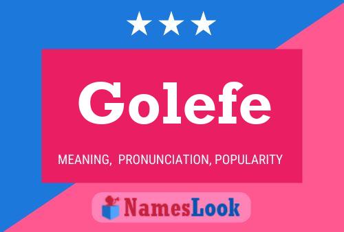 Golefe Name Poster