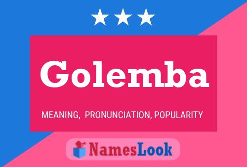 Golemba Name Poster