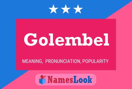 Golembel Name Poster