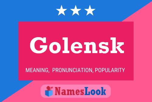 Golensk Name Poster