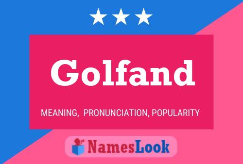 Golfand Name Poster