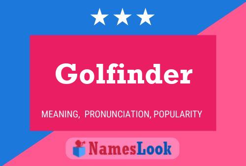 Golfinder Name Poster