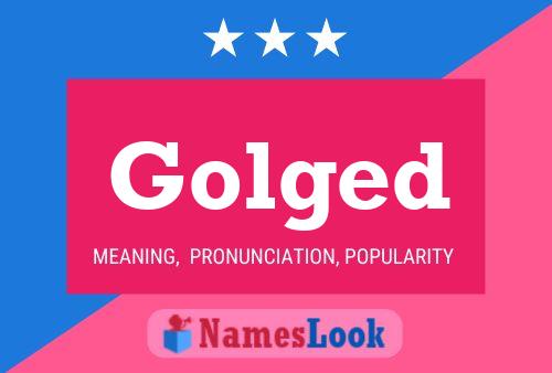 Golged Name Poster