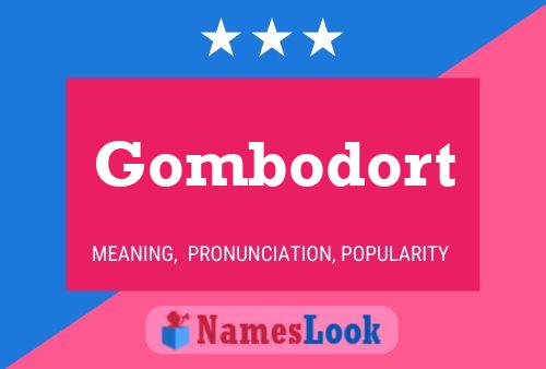 Gombodort Name Poster