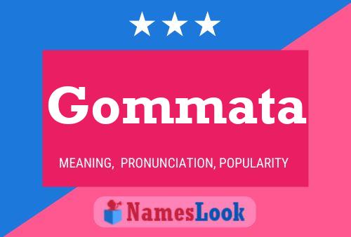 Gommata Name Poster