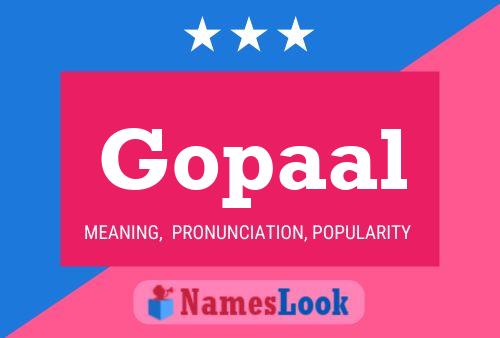 Gopaal Name Poster