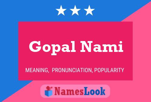 Gopal Nami Name Poster