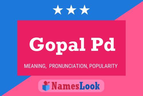 Gopal Pd Name Poster