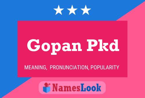 Gopan Pkd Name Poster