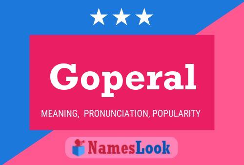 Goperal Name Poster