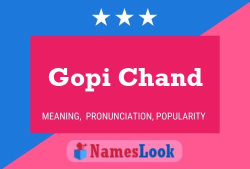 Gopi Chand Name Poster