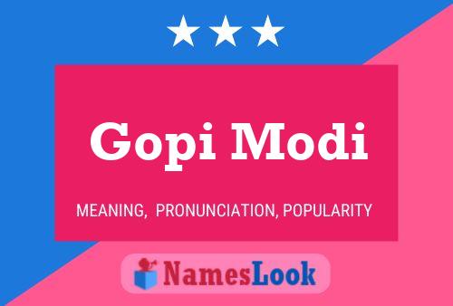 Gopi Modi Name Poster