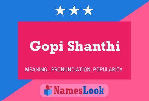 Gopi Shanthi Name Poster