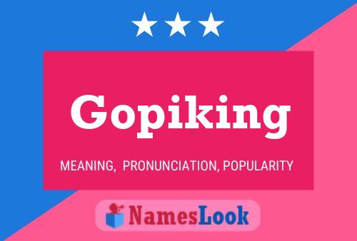 Gopiking Name Poster