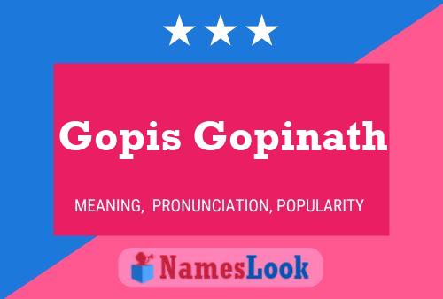 Gopis Gopinath Name Poster