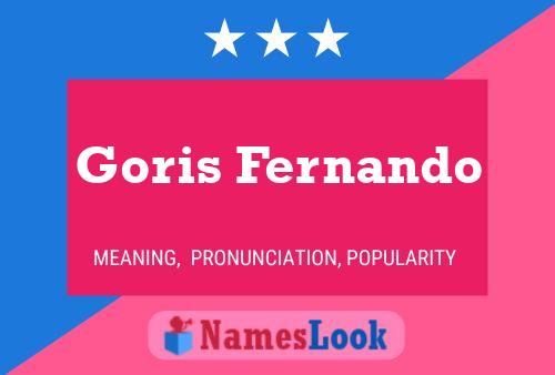 Goris Fernando Name Poster