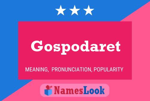 Gospodaret Name Poster