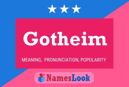 Gotheim Name Poster