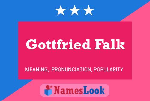 Gottfried Falk Name Poster