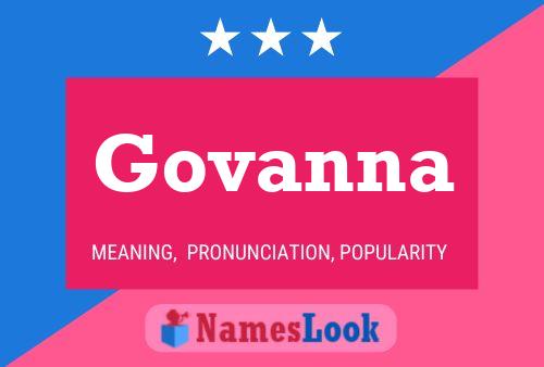 Govanna Name Poster