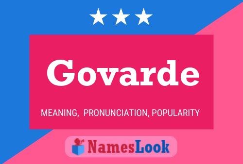 Govarde Name Poster