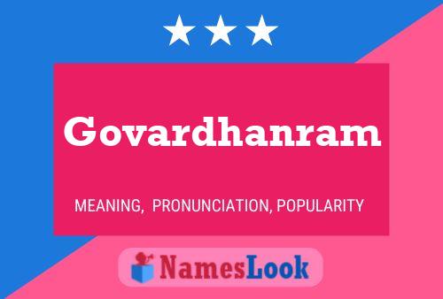 Govardhanram Name Poster