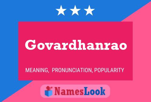 Govardhanrao Name Poster