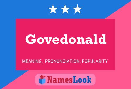 Govedonald Name Poster