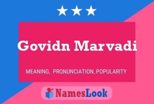 Govidn Marvadi Name Poster