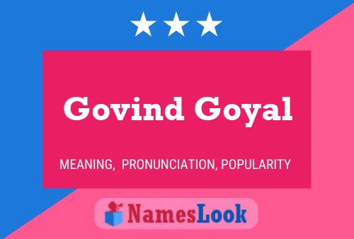 Govind Goyal Name Poster