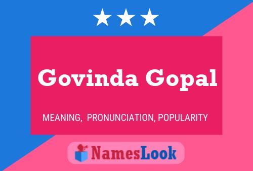 Govinda Gopal Name Poster