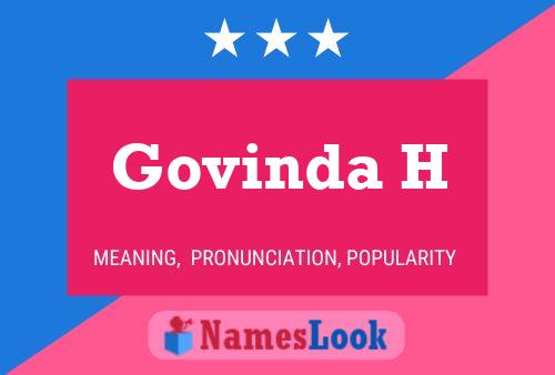 Govinda H Name Poster